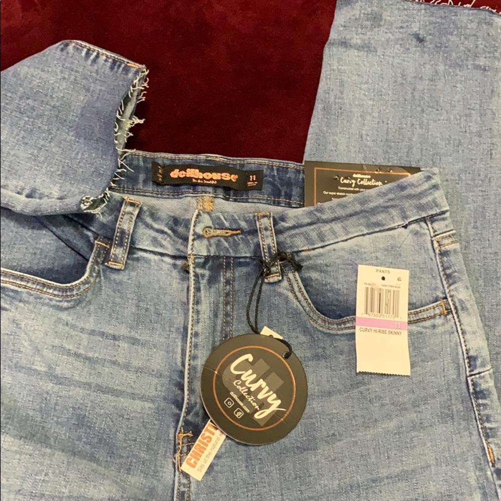 New junior high rise skinny jeans.